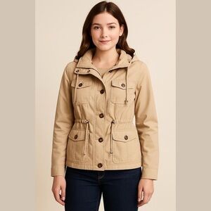 Steve Madden Cream Utility Jacket medium